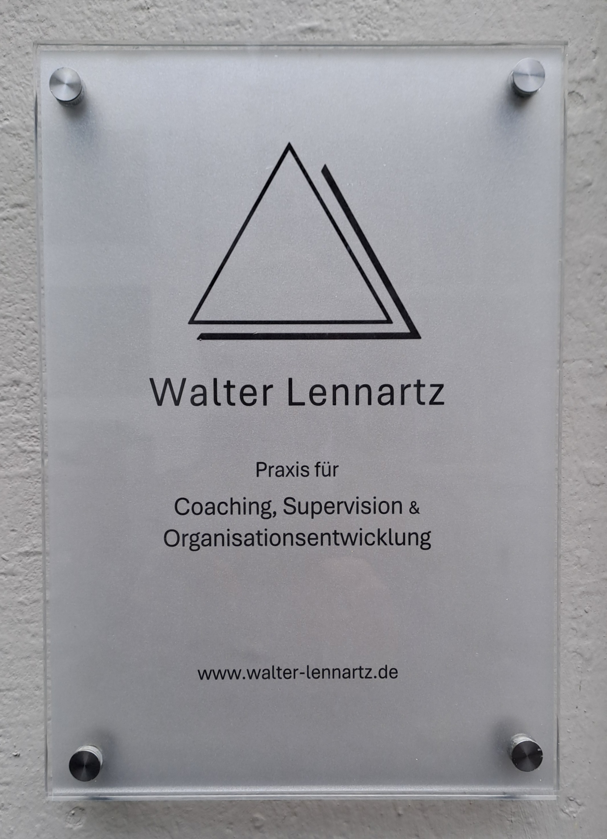 Praxisschild Walter Lennartz